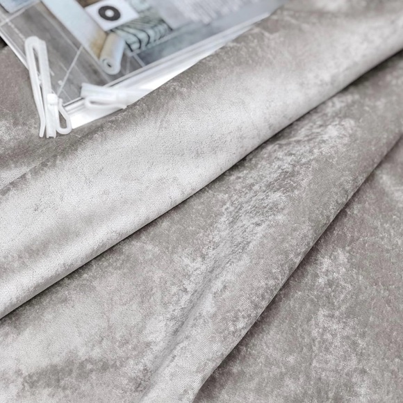 Always4u Soft Crushed Velvet Curtains Grommet Luxury Drapes - Picture 7 of 10